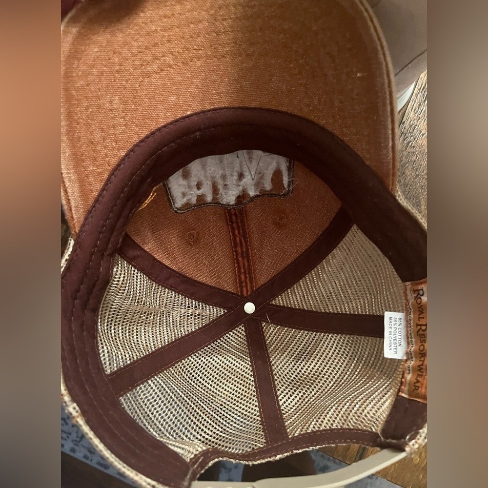 ROYAL RESORTWEAR Trucker Hat Mount Rushmore Mens OS Brown Souvenir Americana - Picture 4 of 5